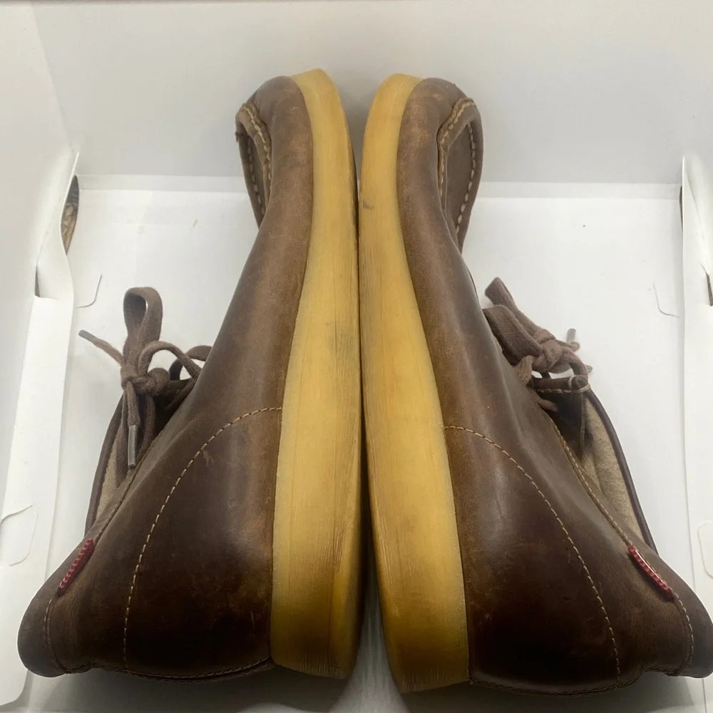 Clarks Men’s Brown Leather Stinson Hi Chukka-Style sz 10.5
